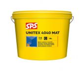 SPS 10107725 Unitex 4040 Mat Muurverf - Wit - 10L