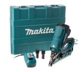 Makita GN900SE set cloueur à gaz à batteries 7,2V Li-Ion (2x batterie 1.0Ah) dans coffret - 50-90mm