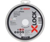 Bosch 2608619267 - X-LOCK Disques à tronçonner dans boîte 10x Standard for Inox 10x125x1x22.23mm, plat