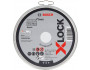 Bosch 2608619267 - X-LOCK Disques à tronçonner dans boîte 10x Standard for Inox 10x125x1x22.23mm, plat